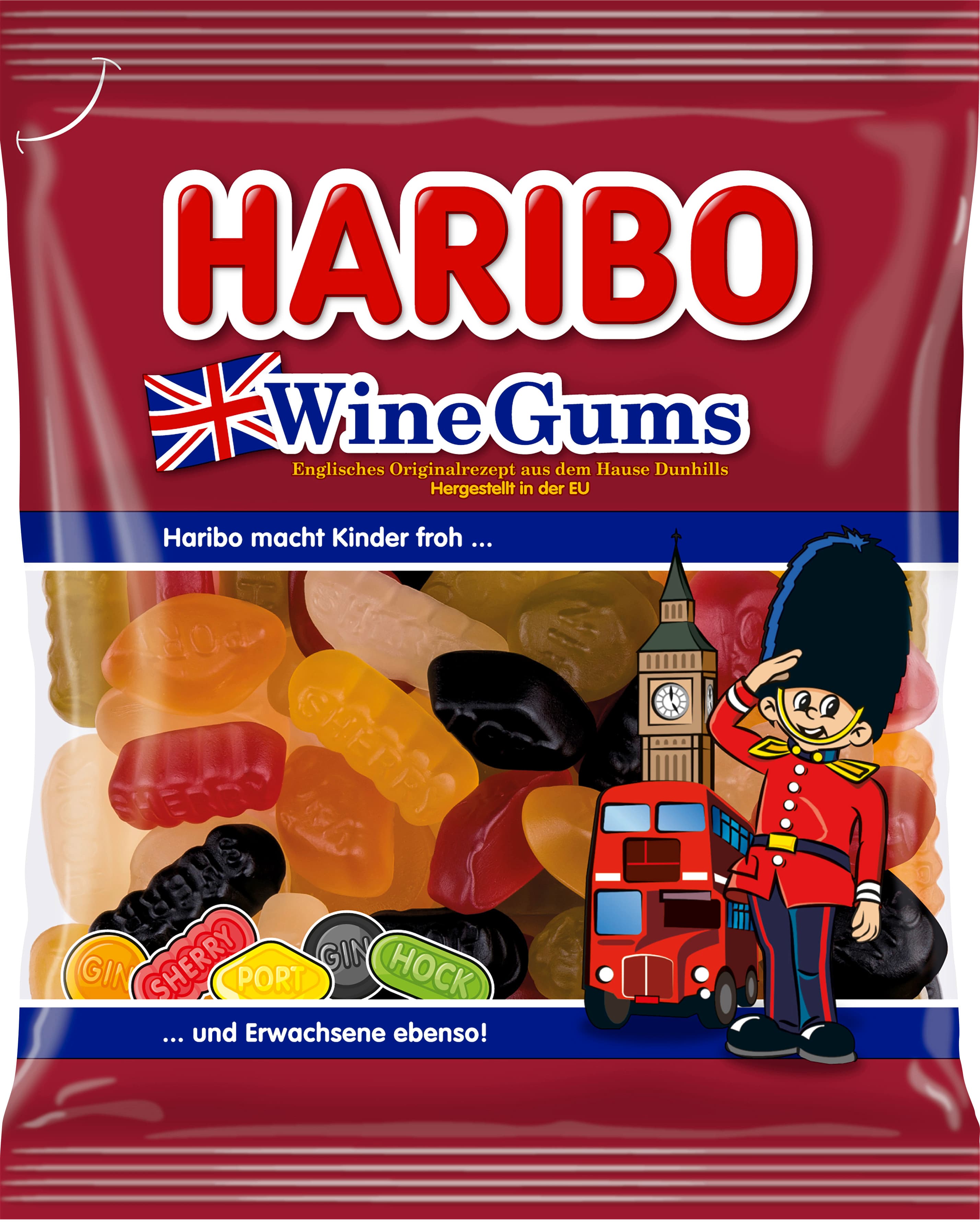 Haribo Englisches Weingummi Wine Gums