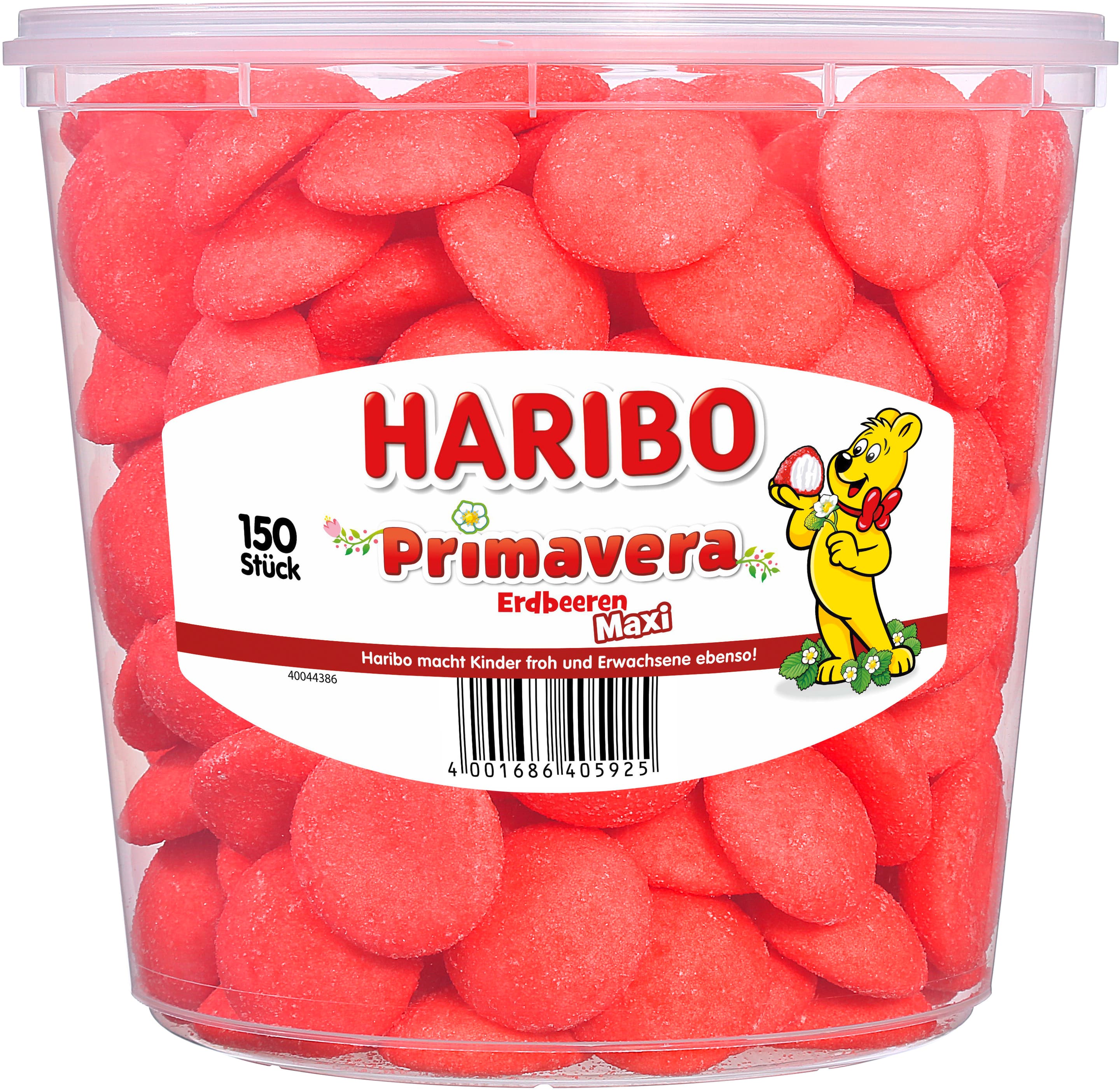 Haribo Schaumzucker Erdbeeren Primavera Runddose