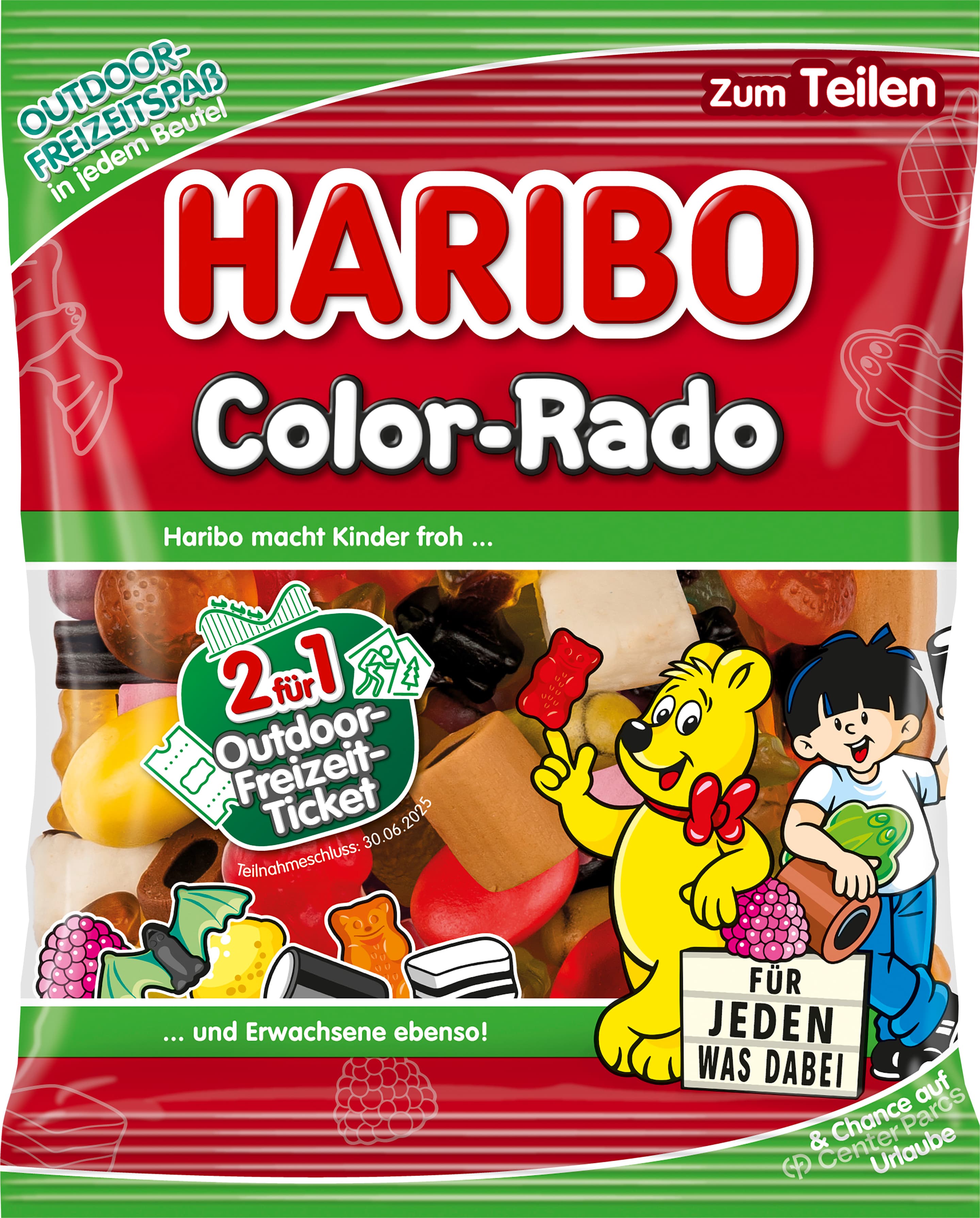 Haribo Mischung mit Lakritz Color-Rado