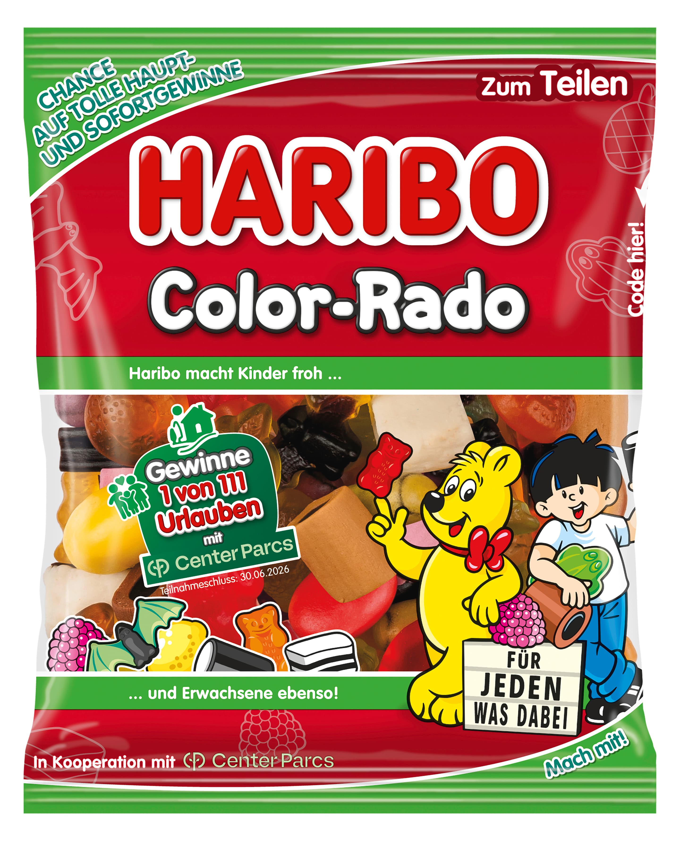 Haribo Mischung mit Lakritz Color-Rado