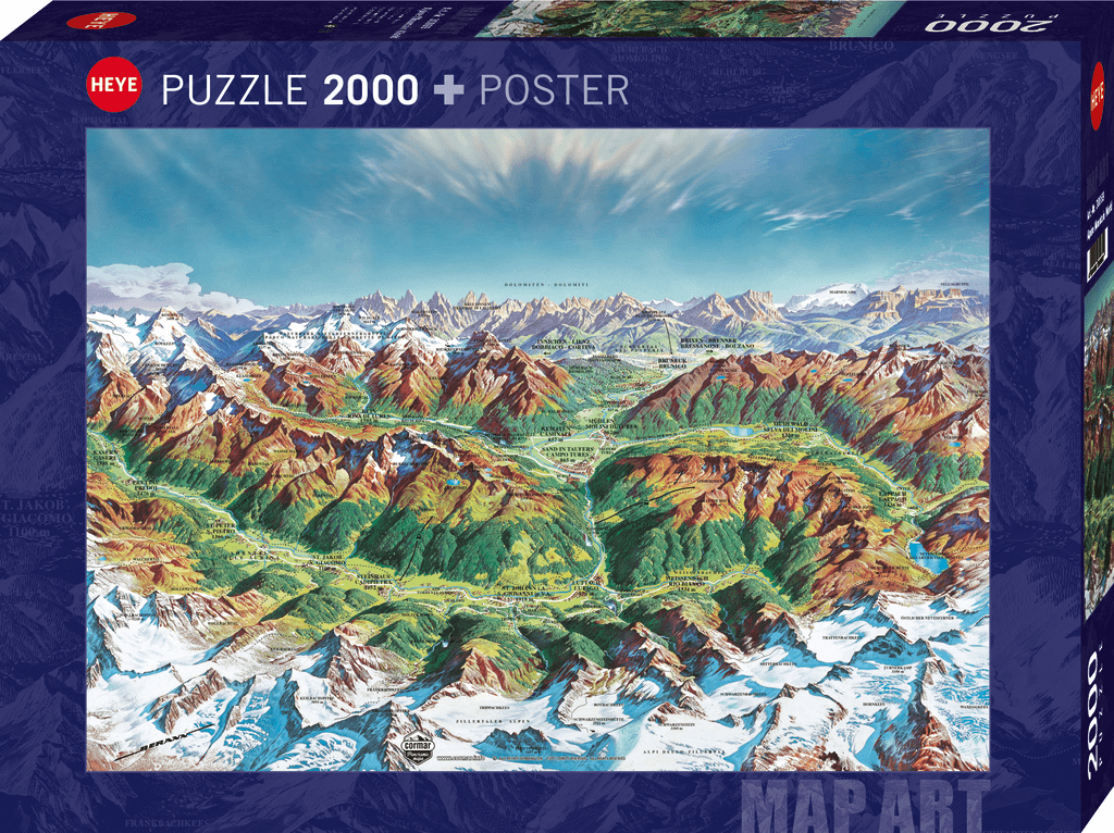 Heye Puzzle Alpine Mountain World 2000 Teile