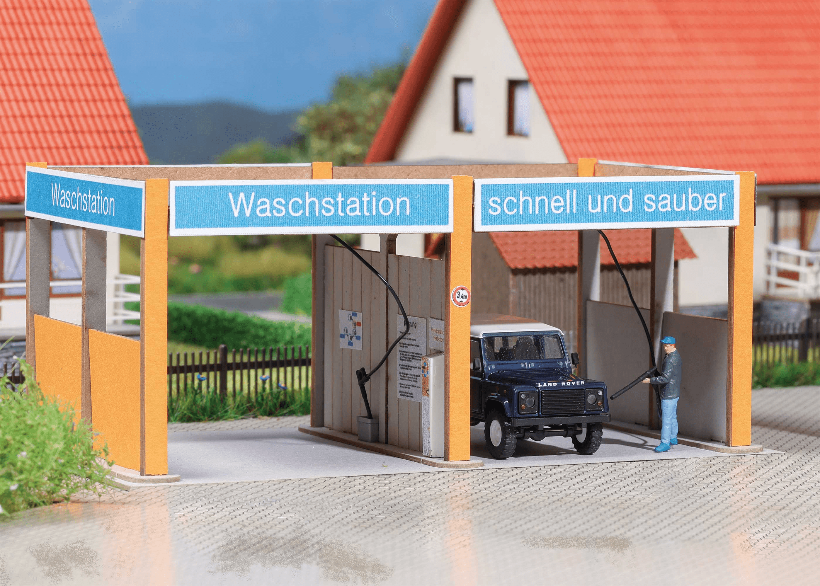 Busch H0 1368 SB-Waschstation Gebäudebausatz 1:87