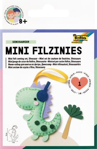 folia Mini Filzinies,12 tlg., DINOSAURIER
