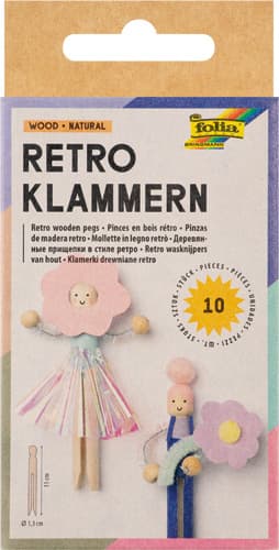 folia Retro Klammern, 11cm