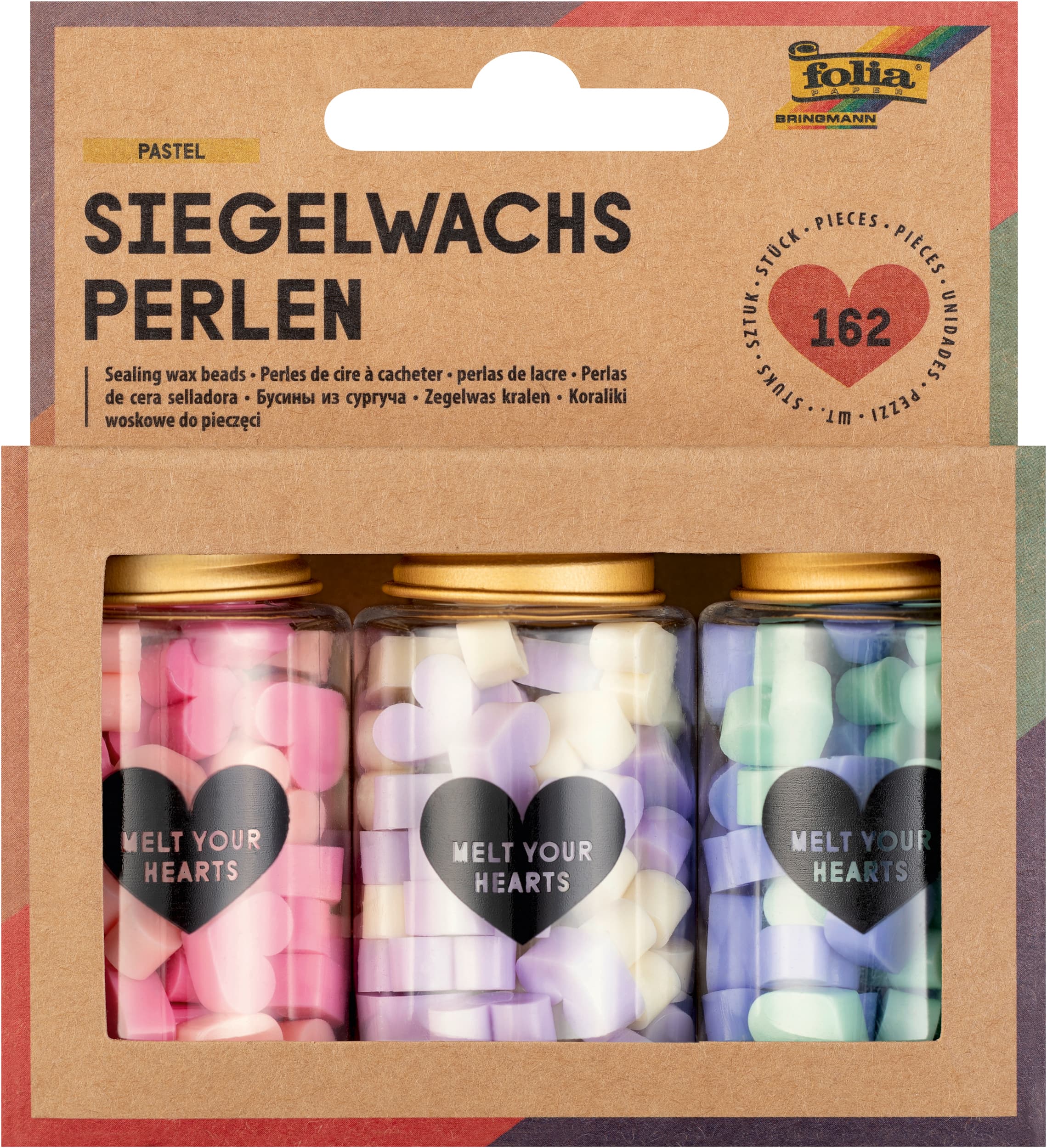 folia Siegelwachs Perlen PASTEL
