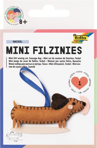 folia Mini Filzinies, 12 tlg., DACKEL