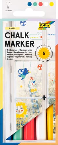 folia Kreidemarker Basic 5er Set