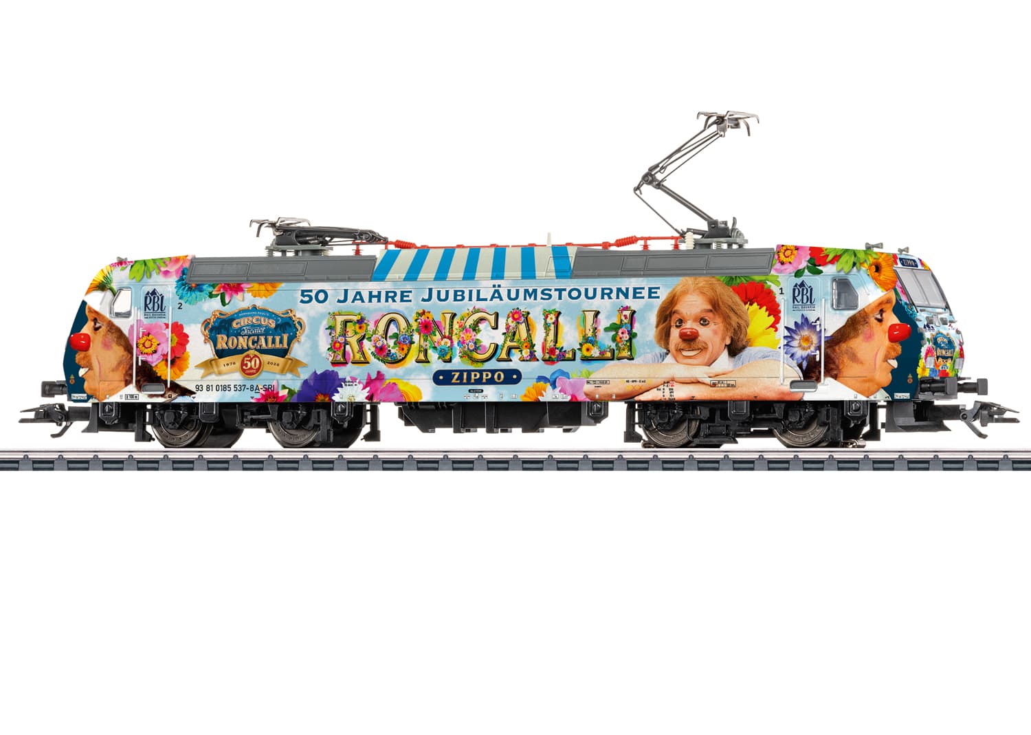 Märklin 36659 H0 Elektrolokomotive BR 185.1 Circus Roncalli mit mfx und Sound
