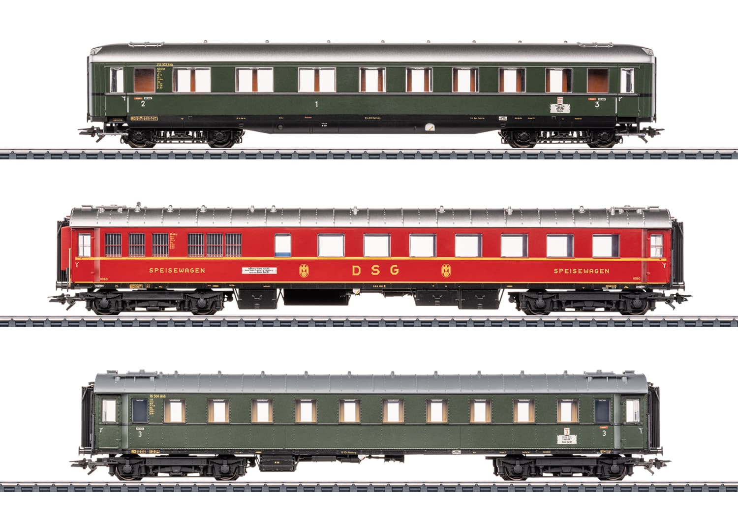 Märklin 42533 H0 Schnellzugwagen-Set 2 D 74 DB ab 15 Jahren