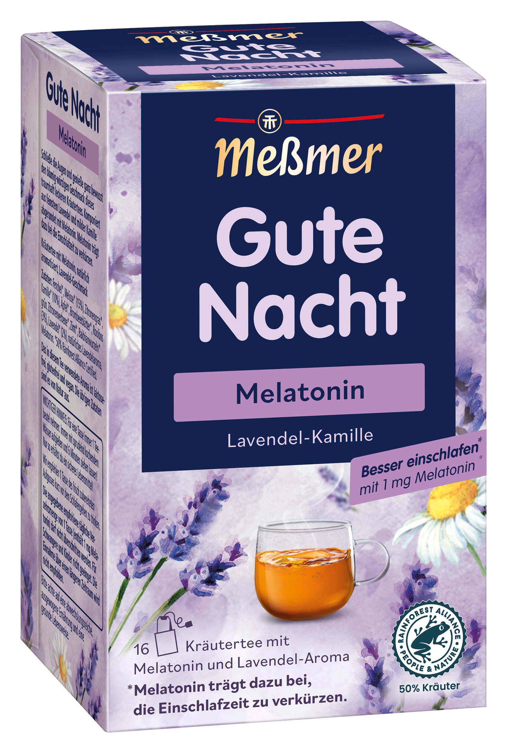 Meßmer Kräutertee Gute Nacht Melatonin