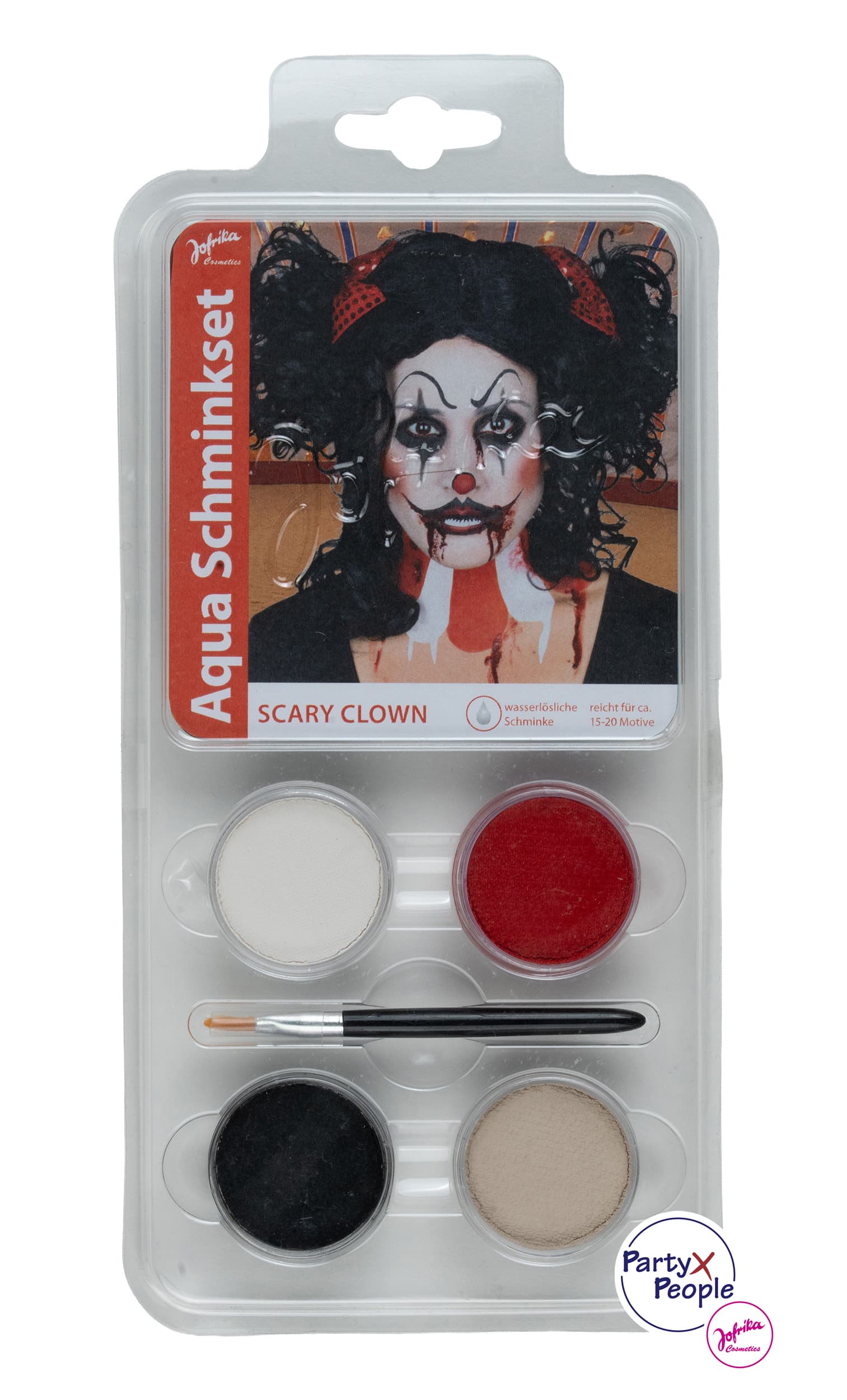 PartyxPeople - Aqua Schminkset Scary Clown