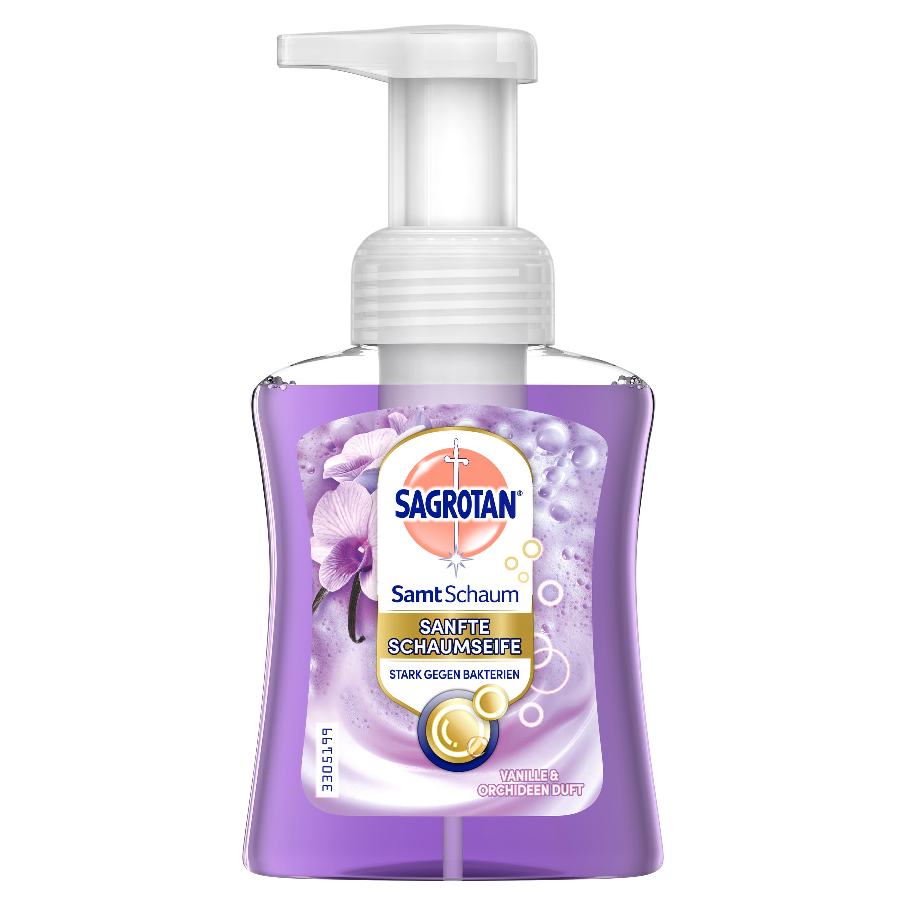 Sagrotan Samtschaum Seife Vanille & Orchidee