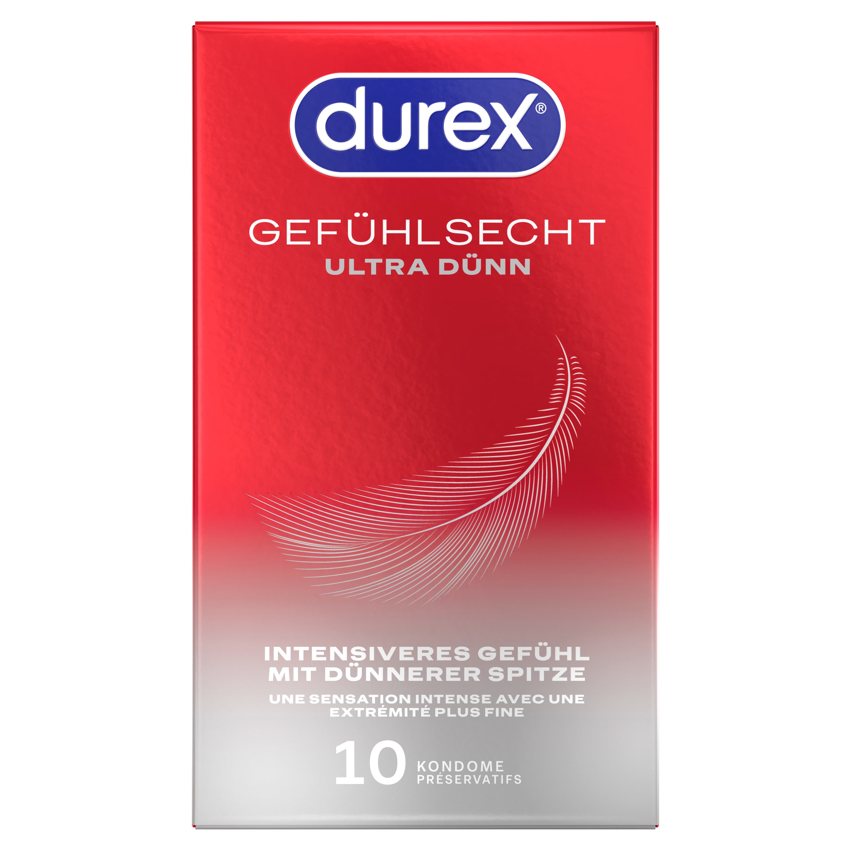 Durex Gefühlsecht Ultra Kondome 10er Packung
