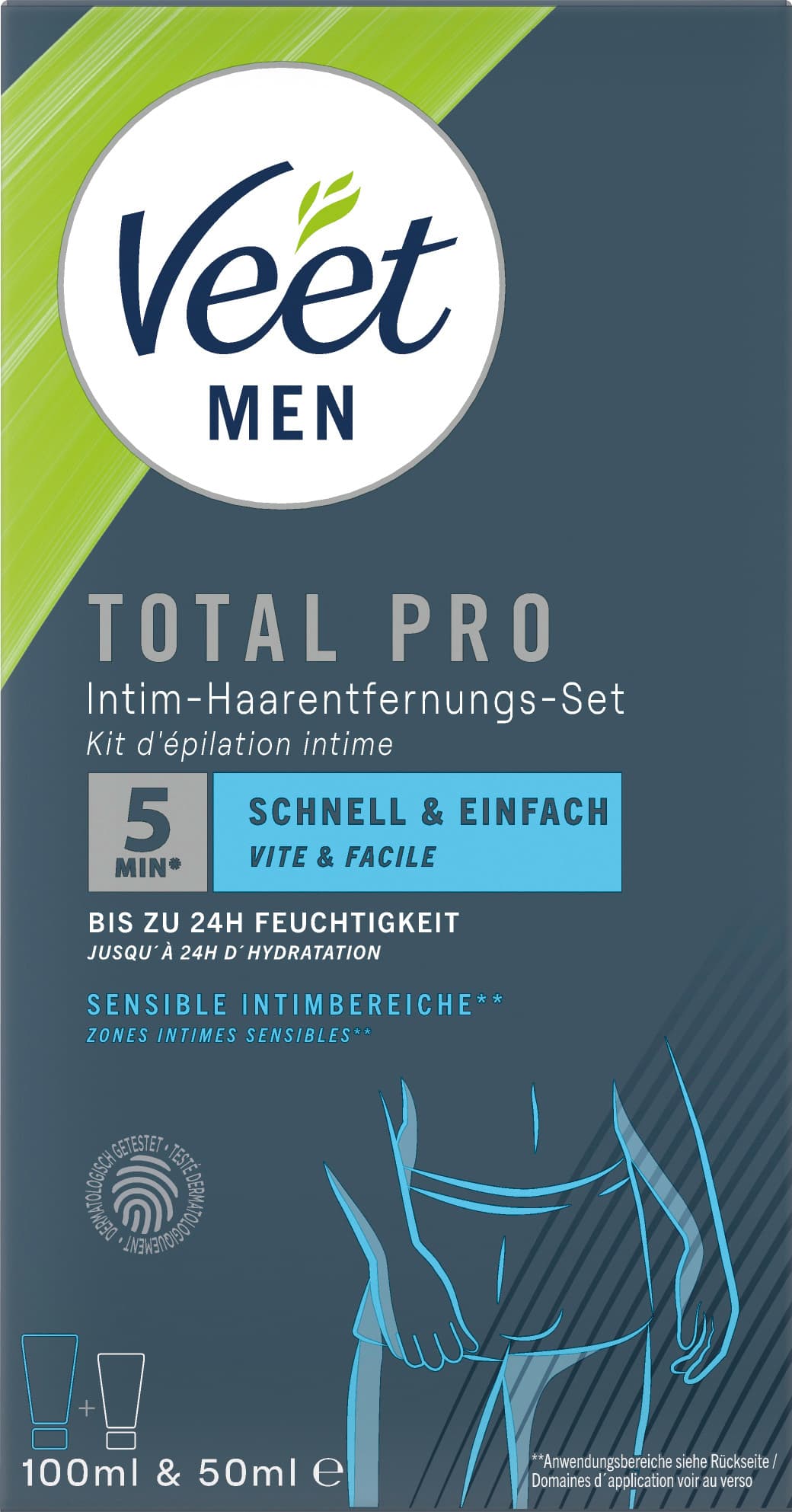 Veet Men Total Pro Intim-Haarentfernungs-Set