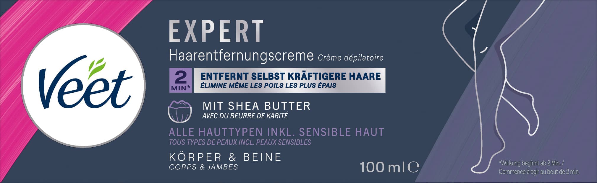 Veet Expert Haarentfernungs Creme Körper+Beine