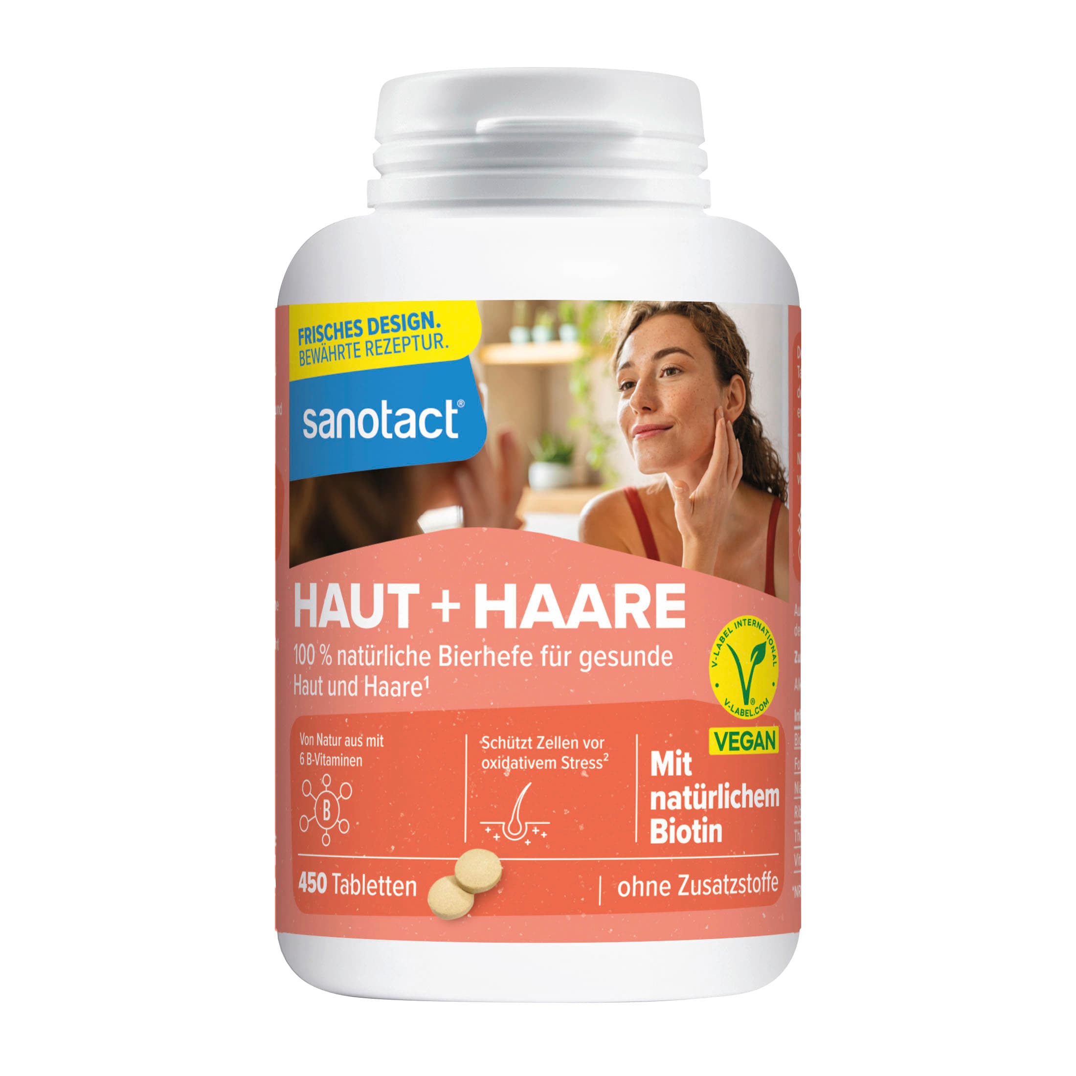 sanotact Haut + Haare Bierhefe Tabletten