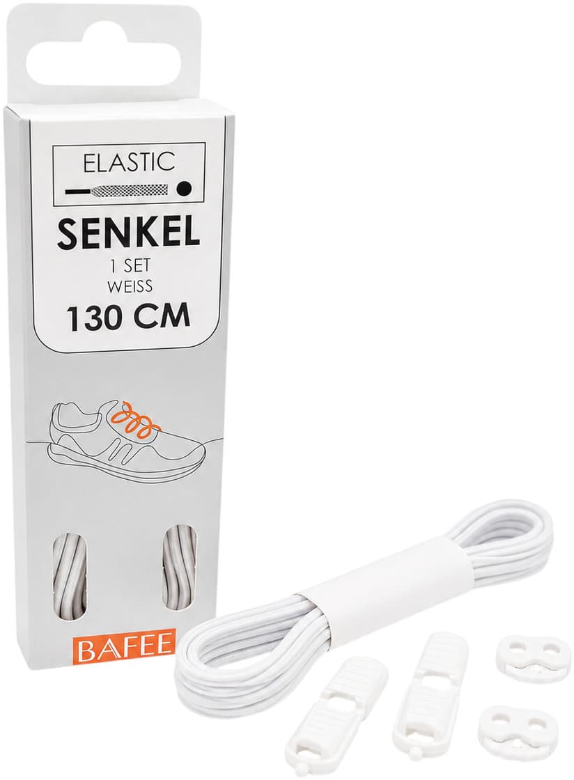 Bafee Gummisenkel elastisch 130cm