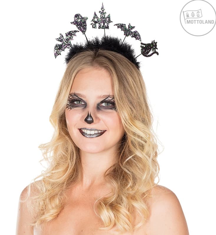 Mottoland 43306 - Glitzer Halloween Haarreif