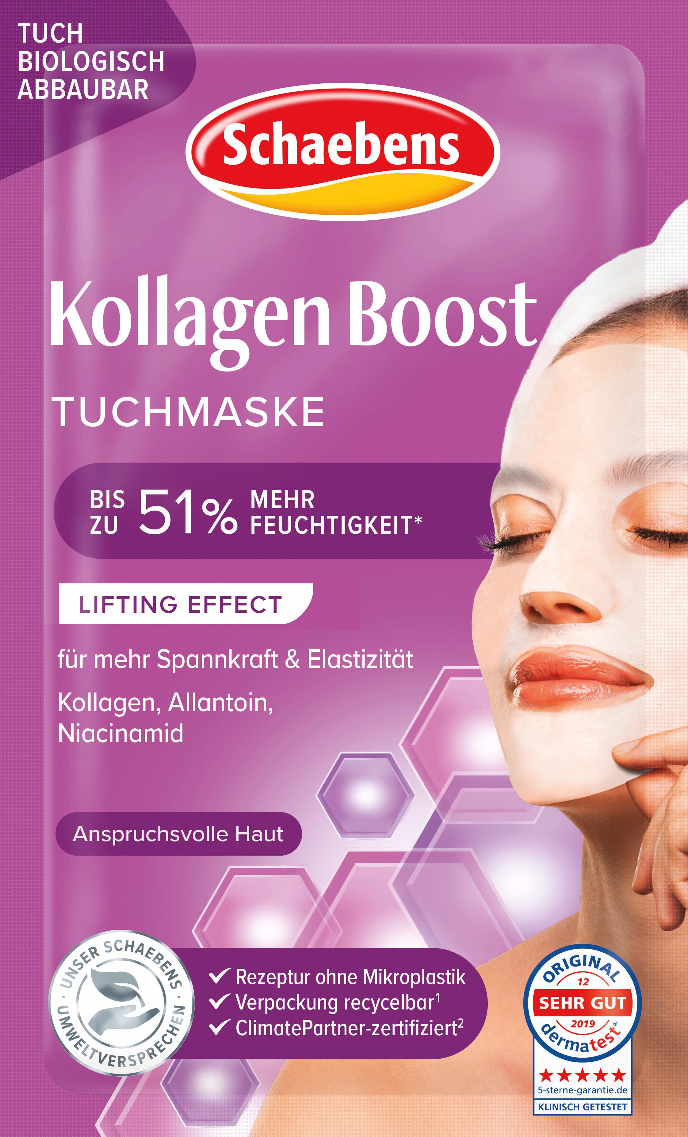 Schaebens Kollagen Boost Tuchmaske