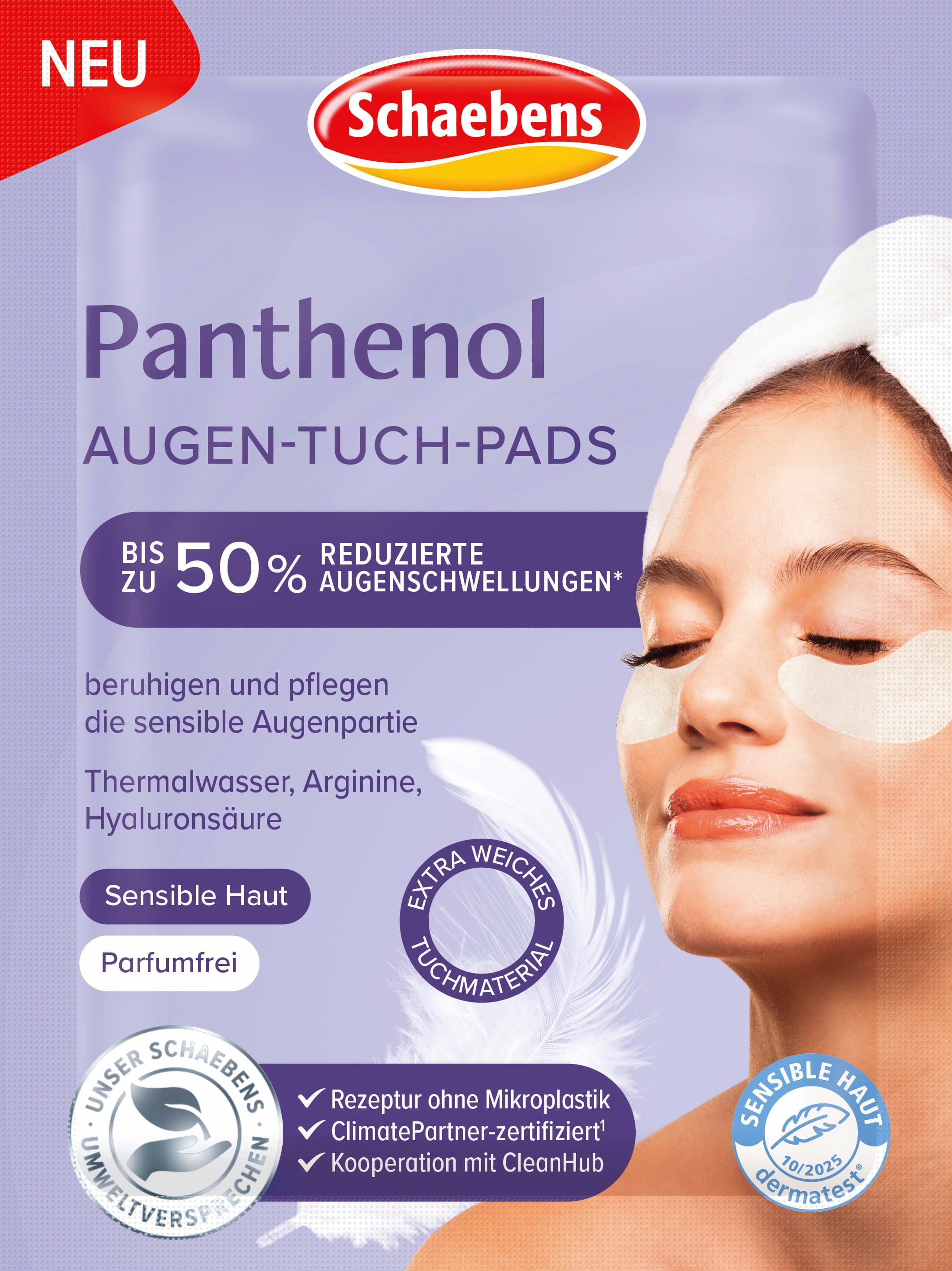 Schaebens Panthenol Augen Tuch Pads