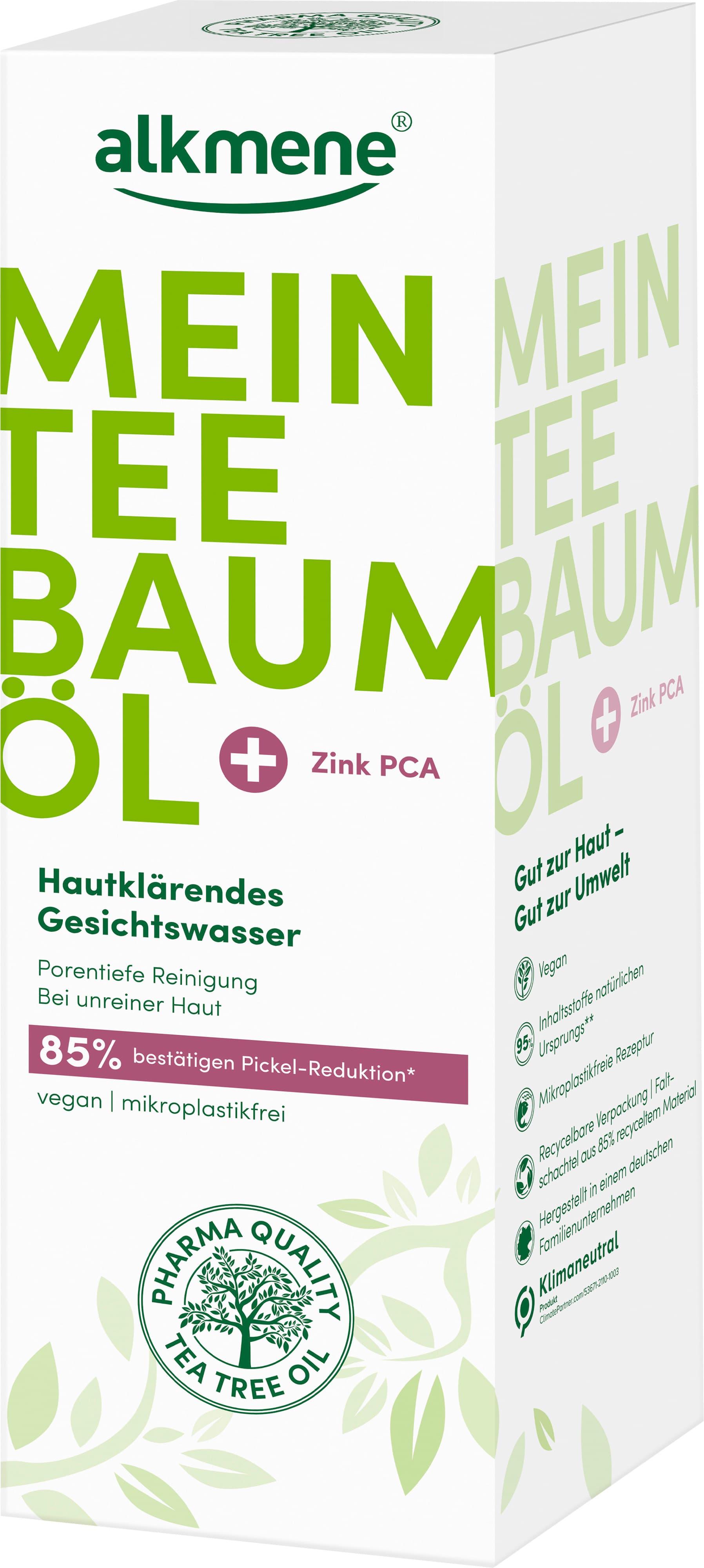 alkmene Mein Teebaumöl Hautklärendes Gesichtswasser, 150 ml