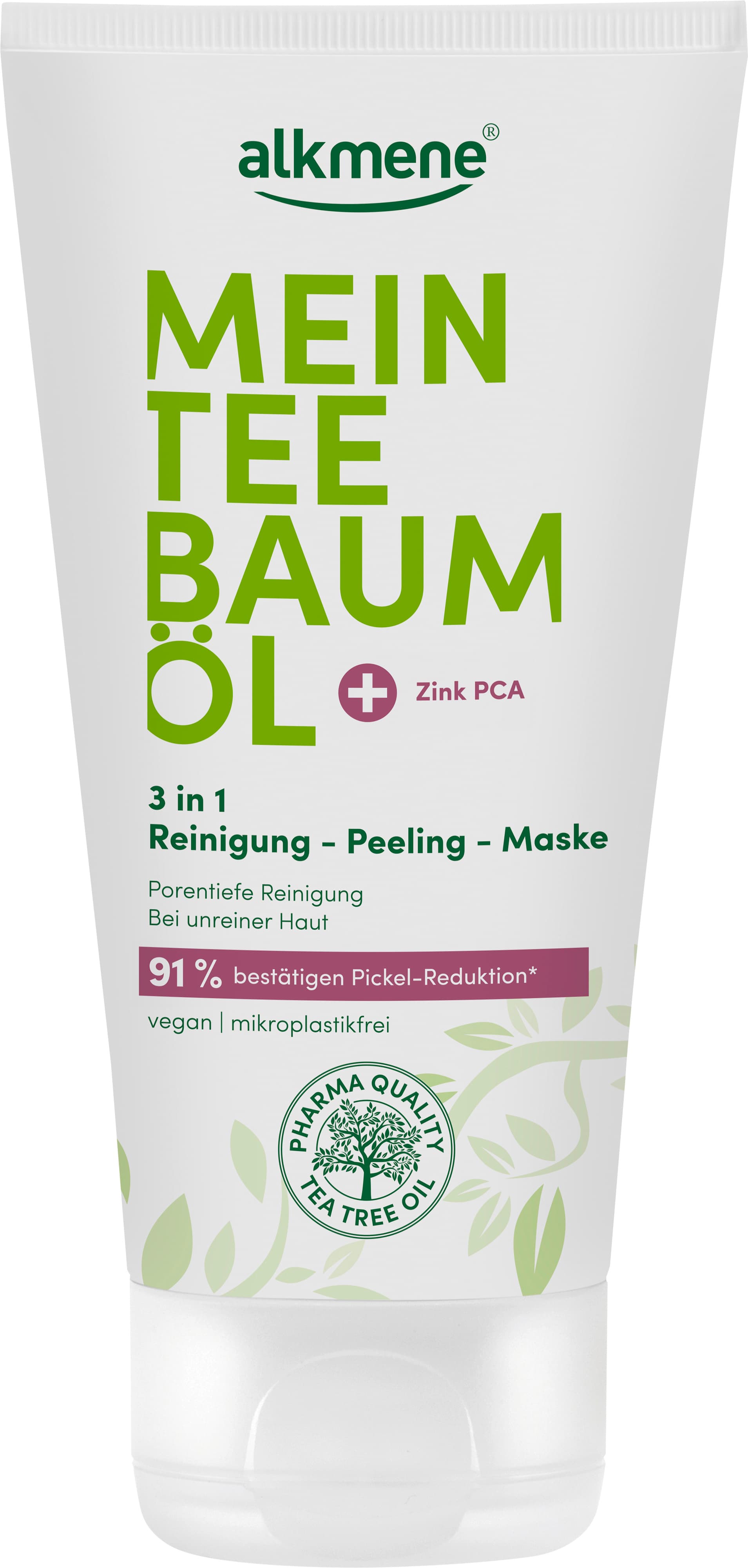 alkmene Mein Teebaumöl 3in1 Reinigung-Peeling-Maske