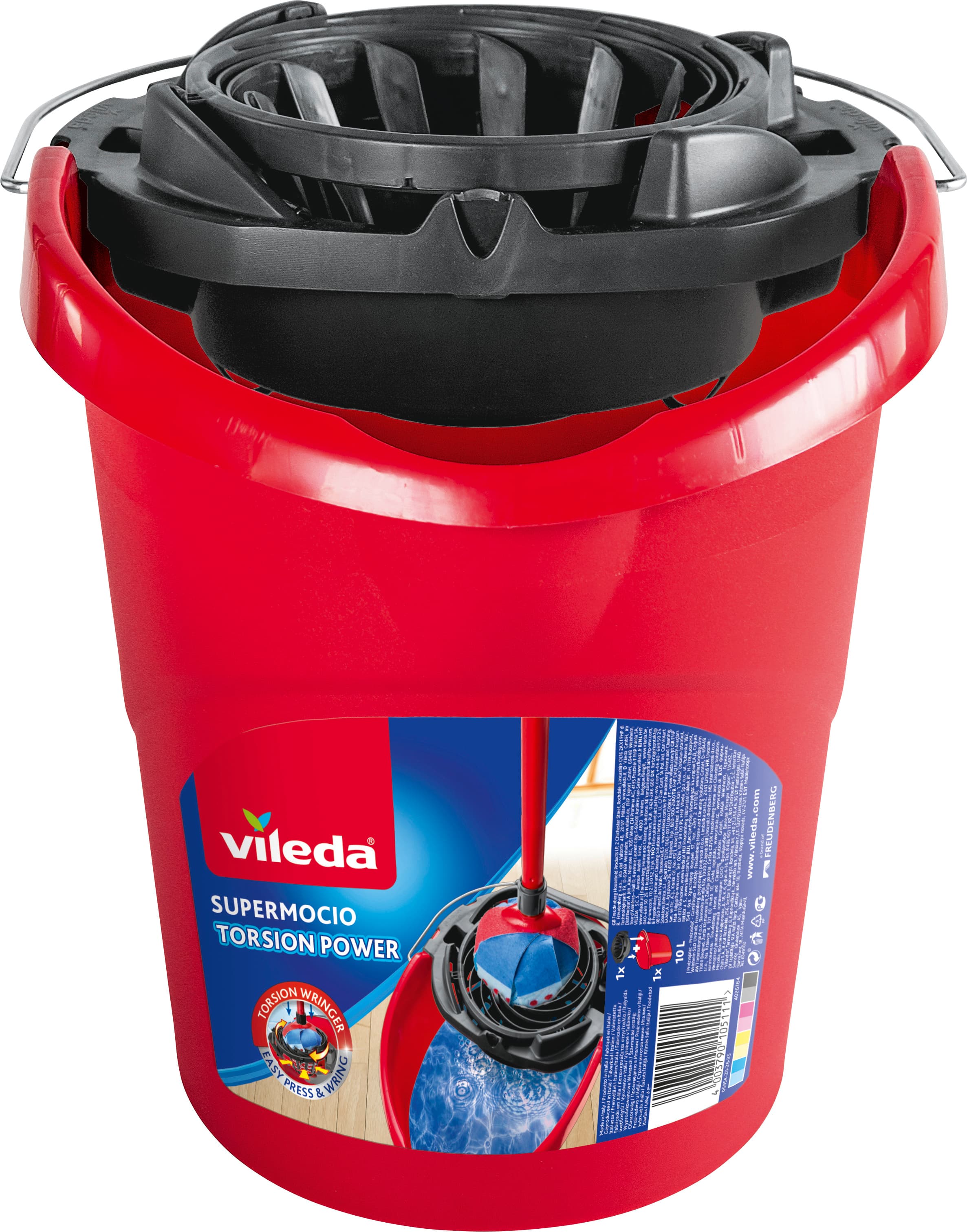 vileda Wischmop-Eimer mit PowerPress SuperMocio