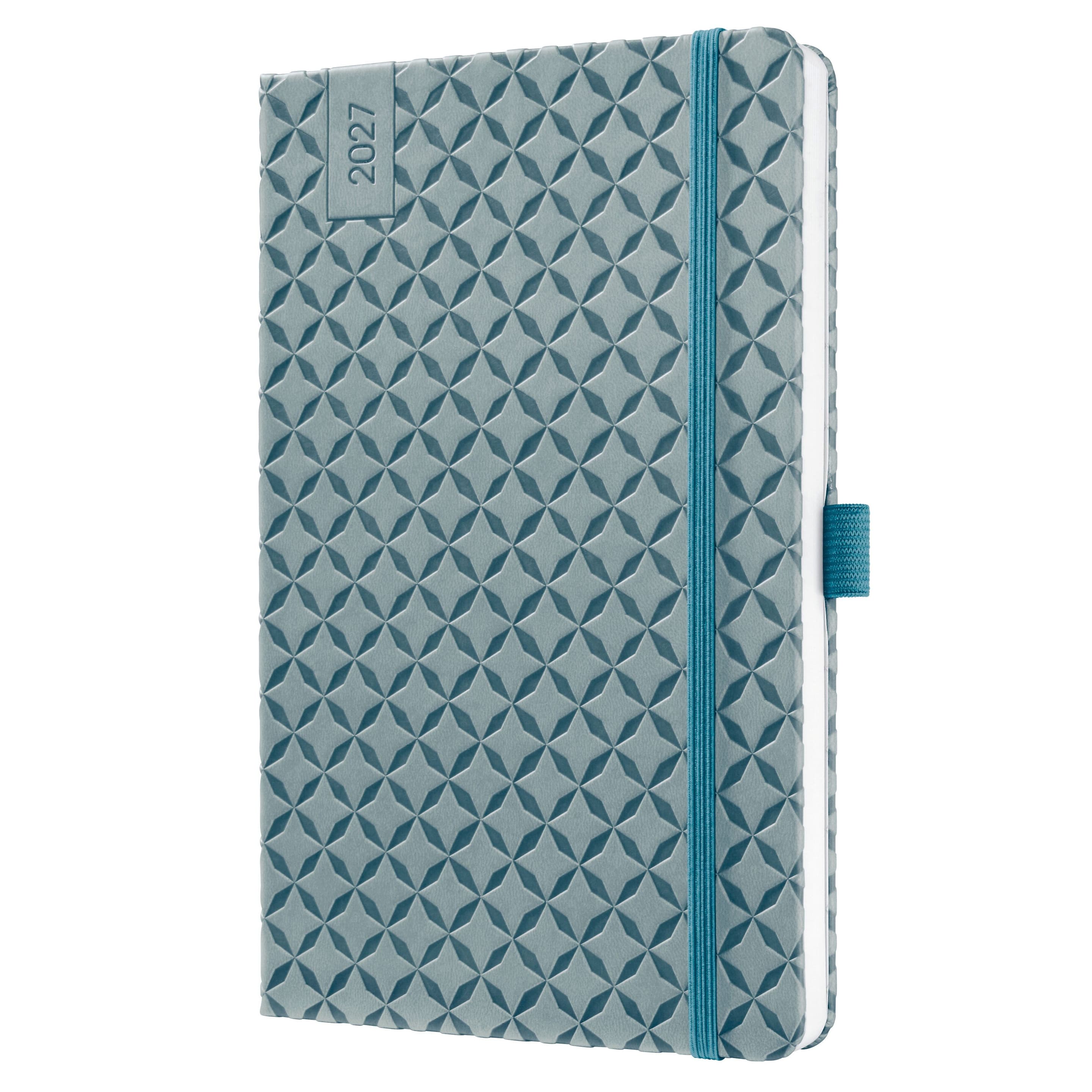 SIGEL 7J133 Wochenkalender Jolie 2027, ca. A5, Ocean Blue, Hardcover