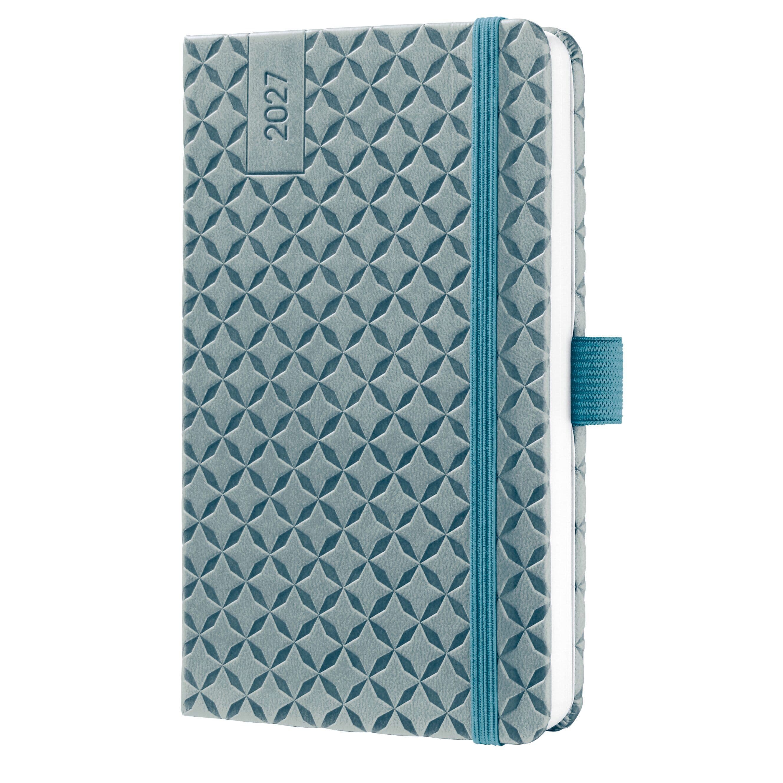 SIGEL 7J132 Wochenkalender Jolie 2027, ca. A6, Ocean Blue, Hardcover