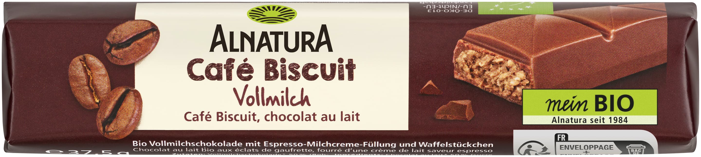 Alnatura Bio Café Biscuit Schokoriegel