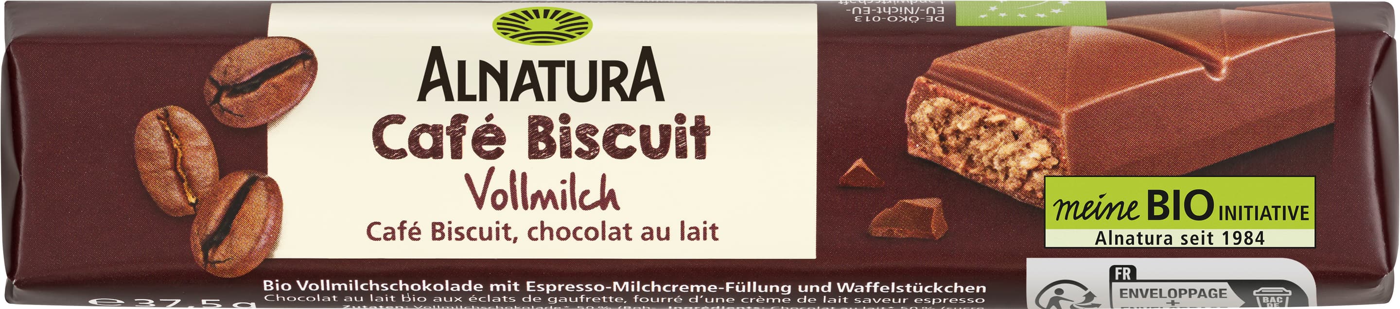 Alnatura Bio Café Biscuit Schokoriegel