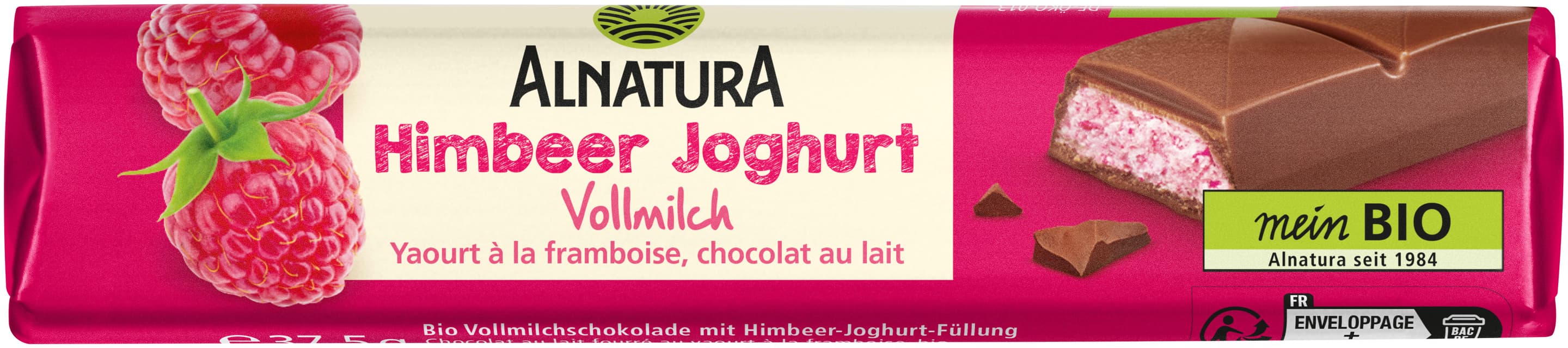 Alnatura Bio Himbeer Joghurt Schokoriegel