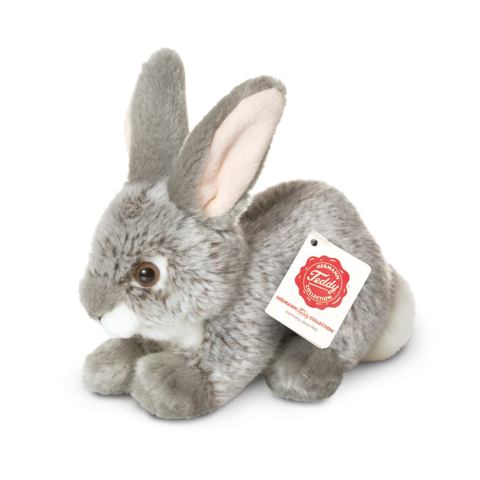 Teddy-Hermann - Hase sitzend grau,18 cm