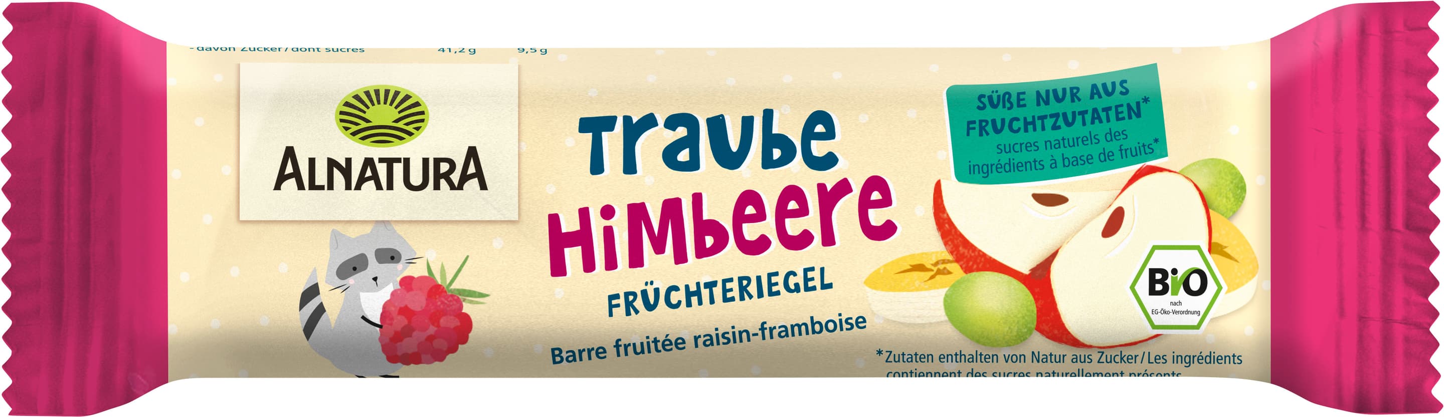 Alnatura Bio Früchteriegel Traube-Himbeere