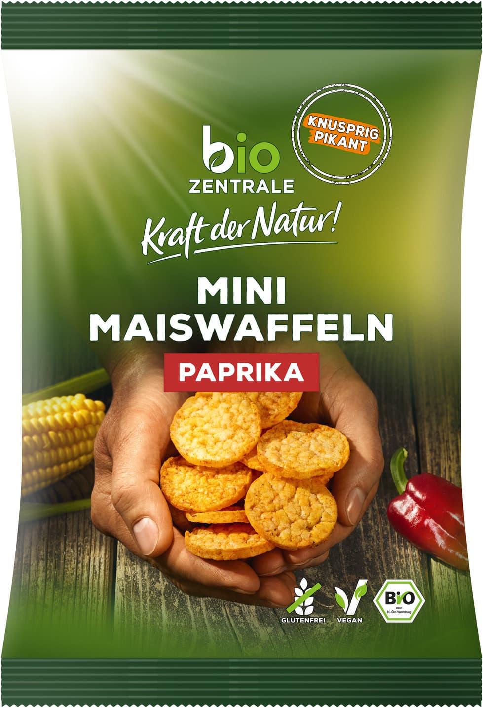biozentrale Bio Mini Maiswaffeln Paprika