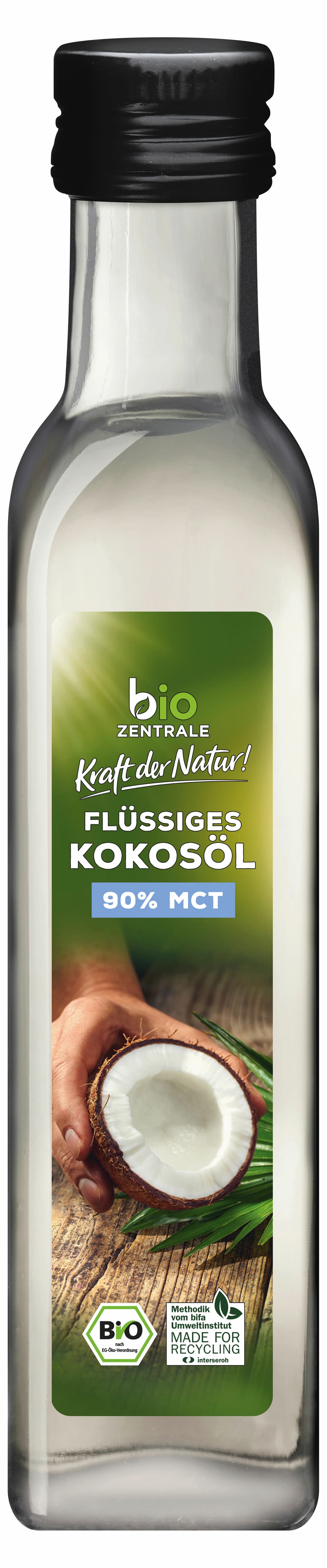 biozentrale Bio flüssiges Kokosöl 90% MCT
