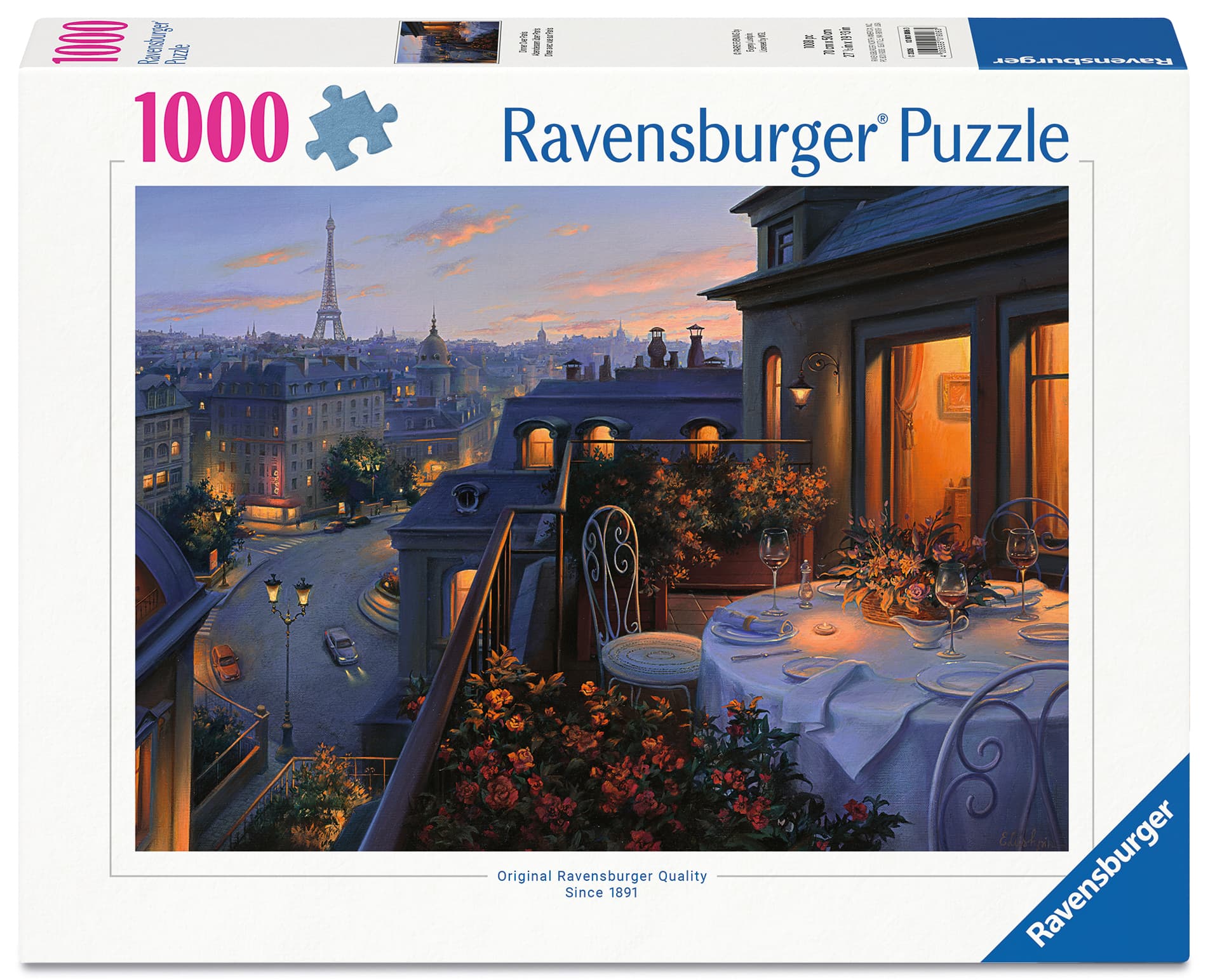 Ravensburger Puzzle - Abendessen über Paris 1000 Teile
