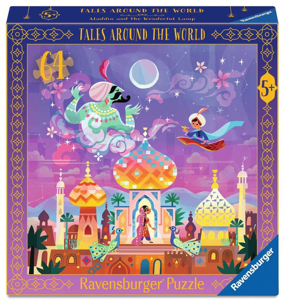 Ravensburger Puzzle - Kinderpuzzle 64 Teile - Aladdin und die Wunderlampe