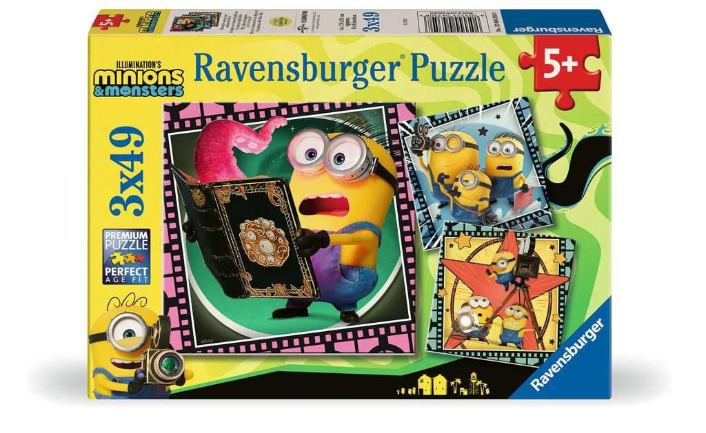 Ravensburger Puzzle - Kinderpuzzle 3x49 Teile - Minions 3 3x49p