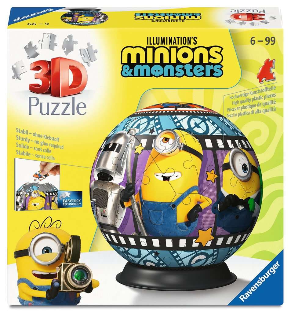 Ravensburger Puzzle - 3D Puzzle-Ball Minions 3
