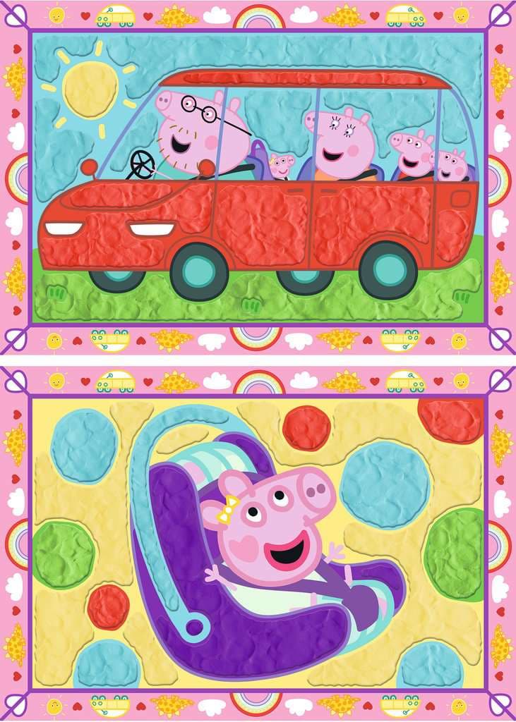 Ravensburger My First CreArt, Kneten nach Zahlen Peppa Wutz - Baby Evie