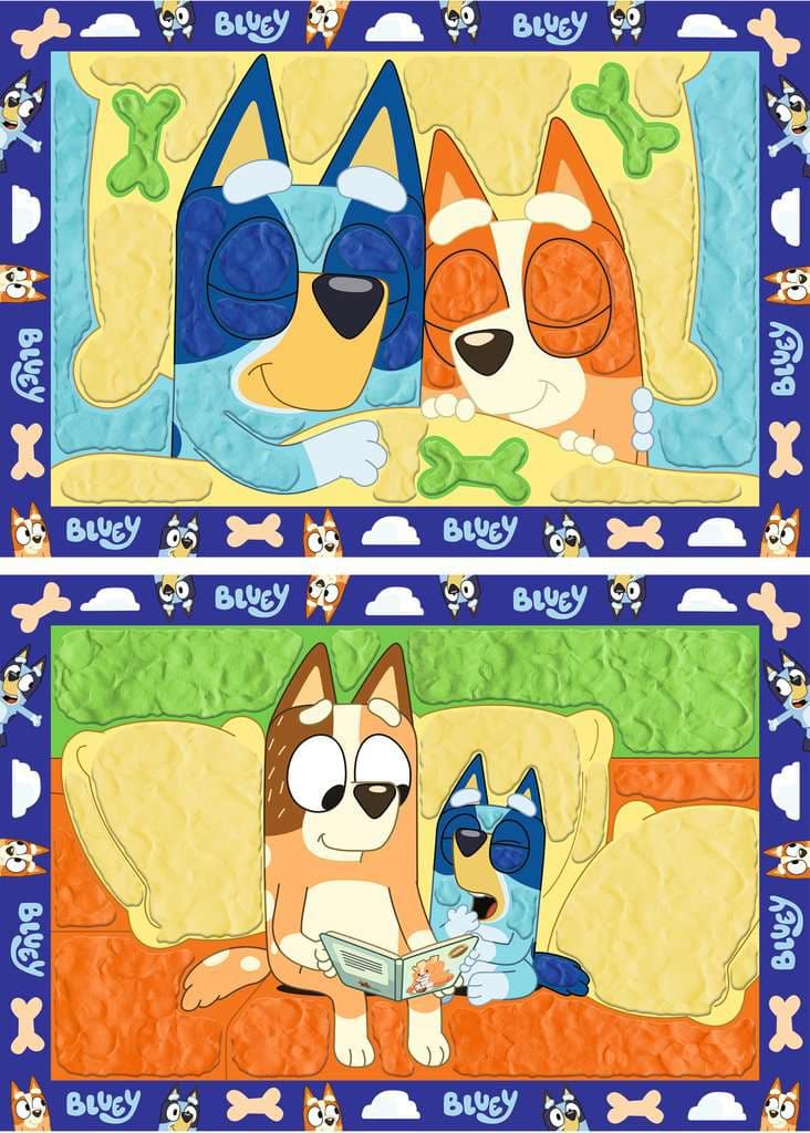 Ravensburger My First CreArt, Kneten nach Zahlen - Gute Nacht, Bluey!