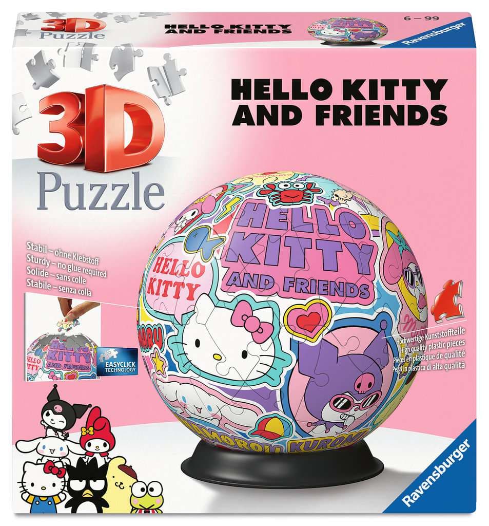 Ravensburger Puzzle - 3D Puzzle-Ball Hello Kitty and Friends