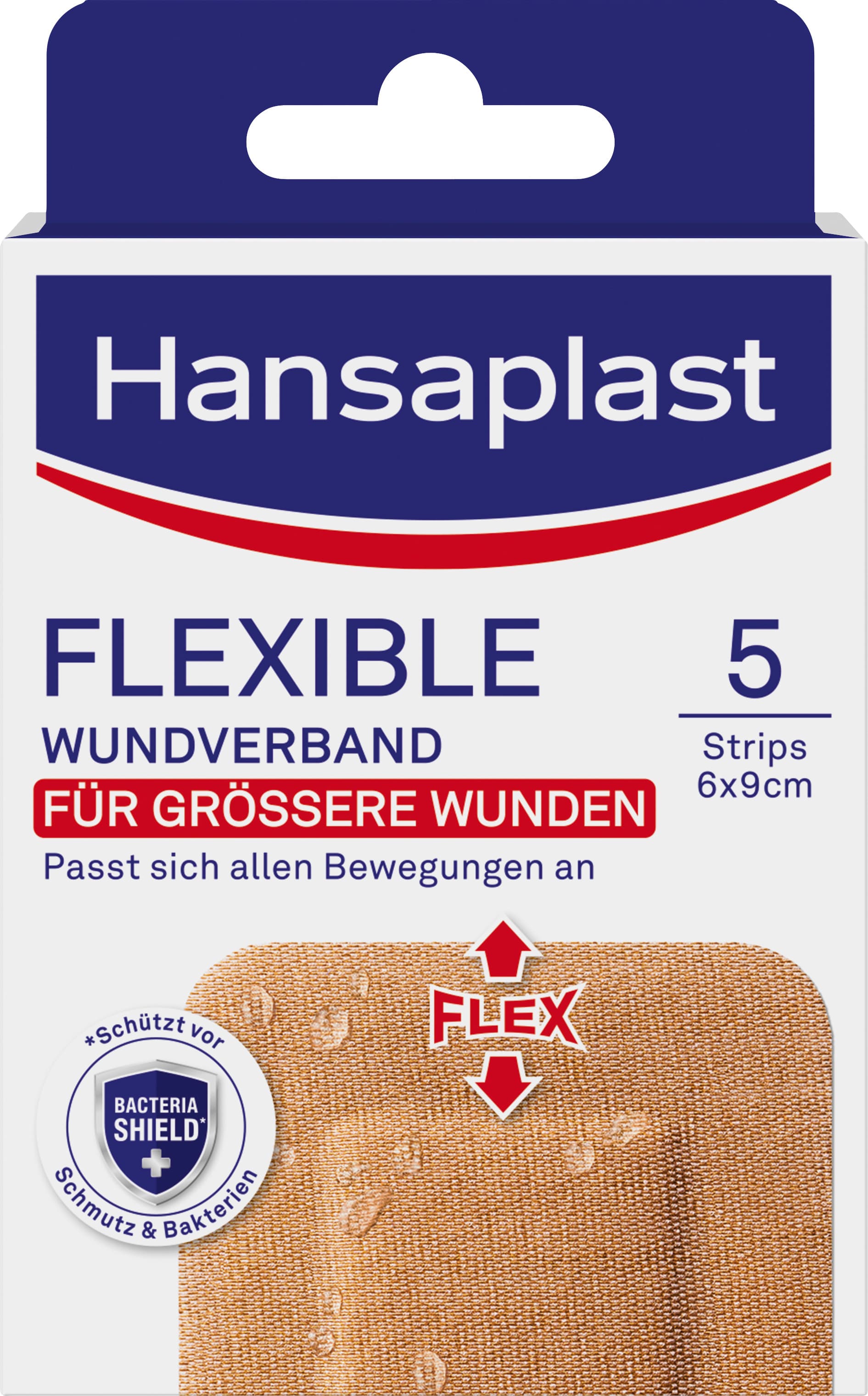 Hansaplast Flexible Wundverband 6x9 cm