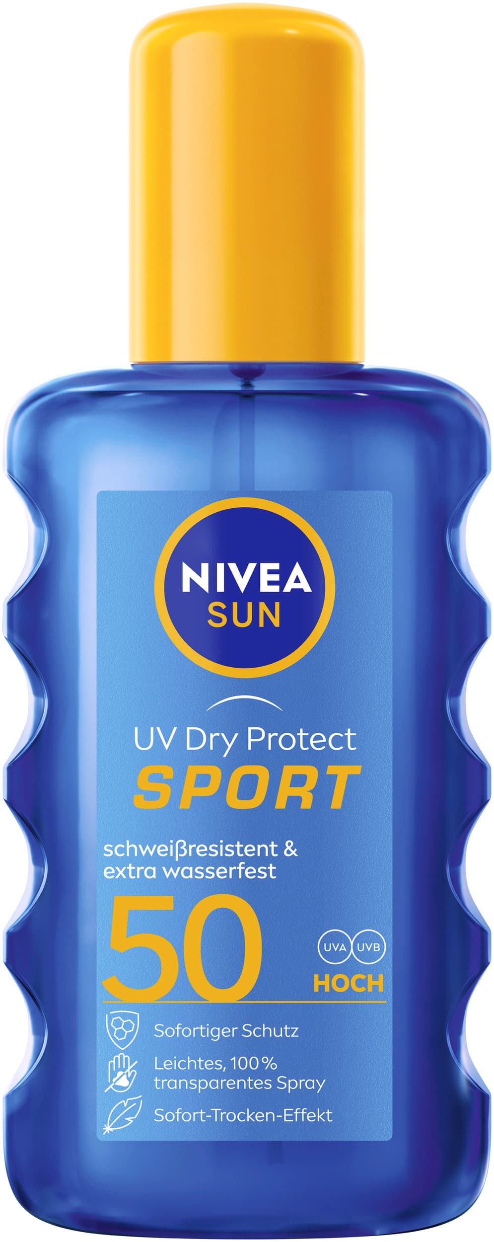 NIVEA Sun UV Dry Protect Sport Transparentes Spray LSF 50