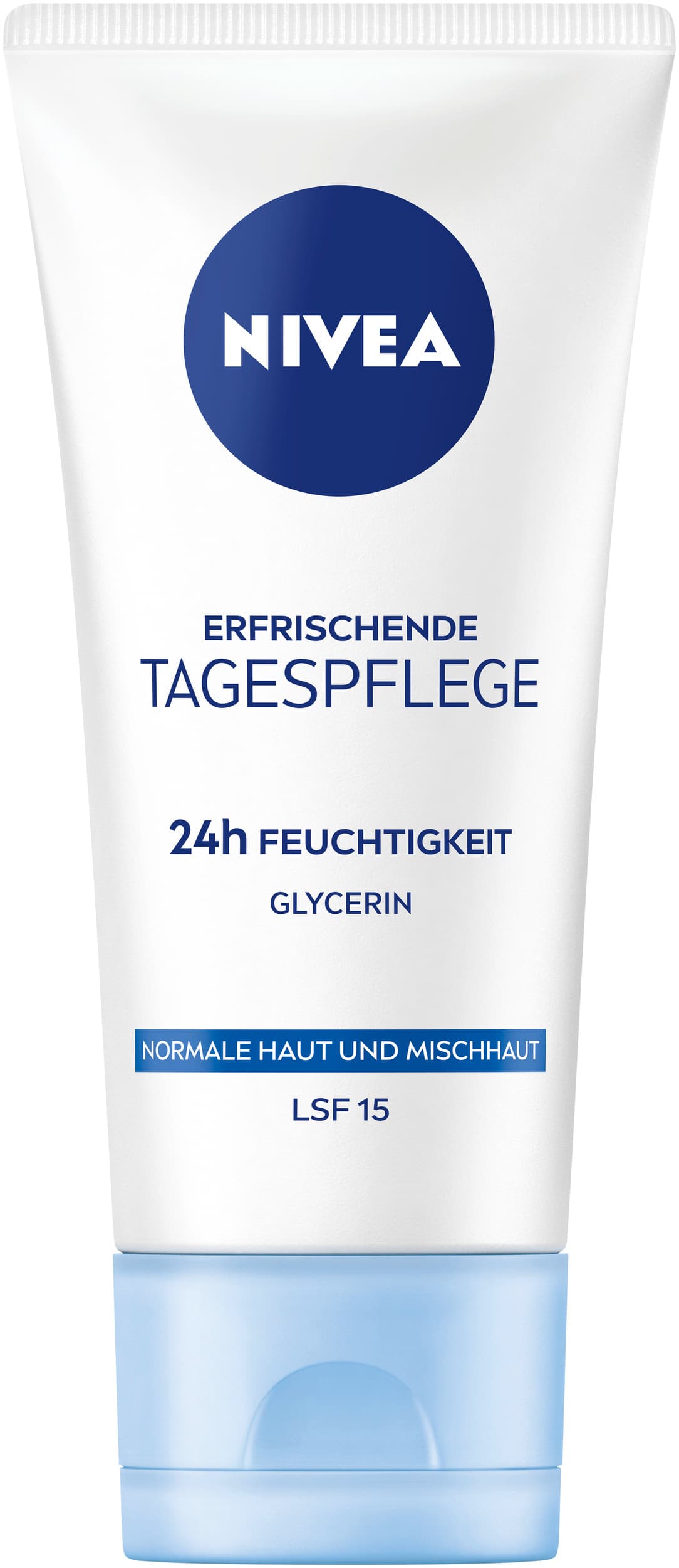NIVEA Erfrischende Tagespflege 24h Feuchtigkeit Normale Haut und Mischhaut LSF 15 Tube