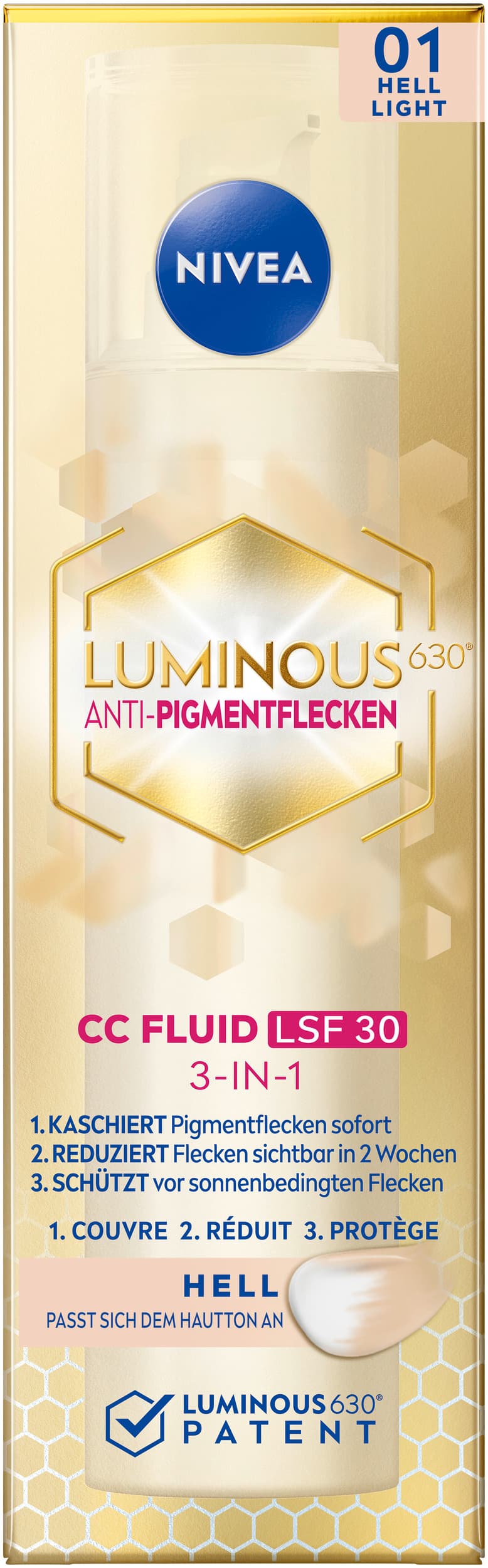 Nivea Luminous CC Fluid LSF30 hell