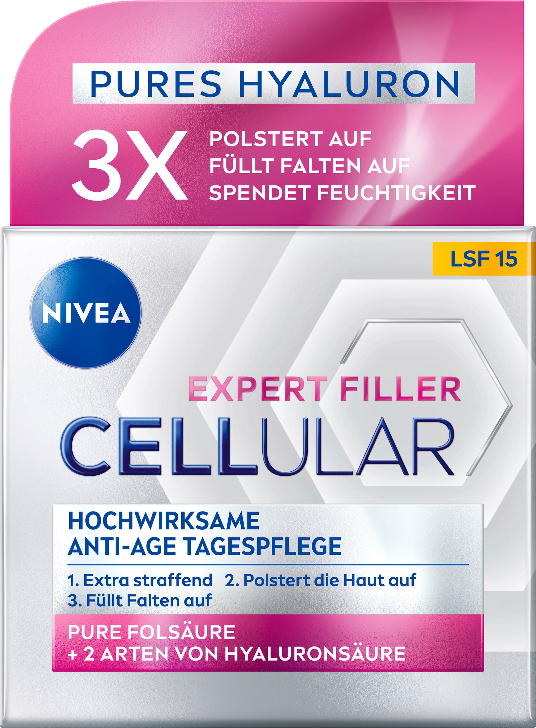 NIVEA Cellular Expert Filler Hochwirksame Anti-Age Tagespflege LSF15