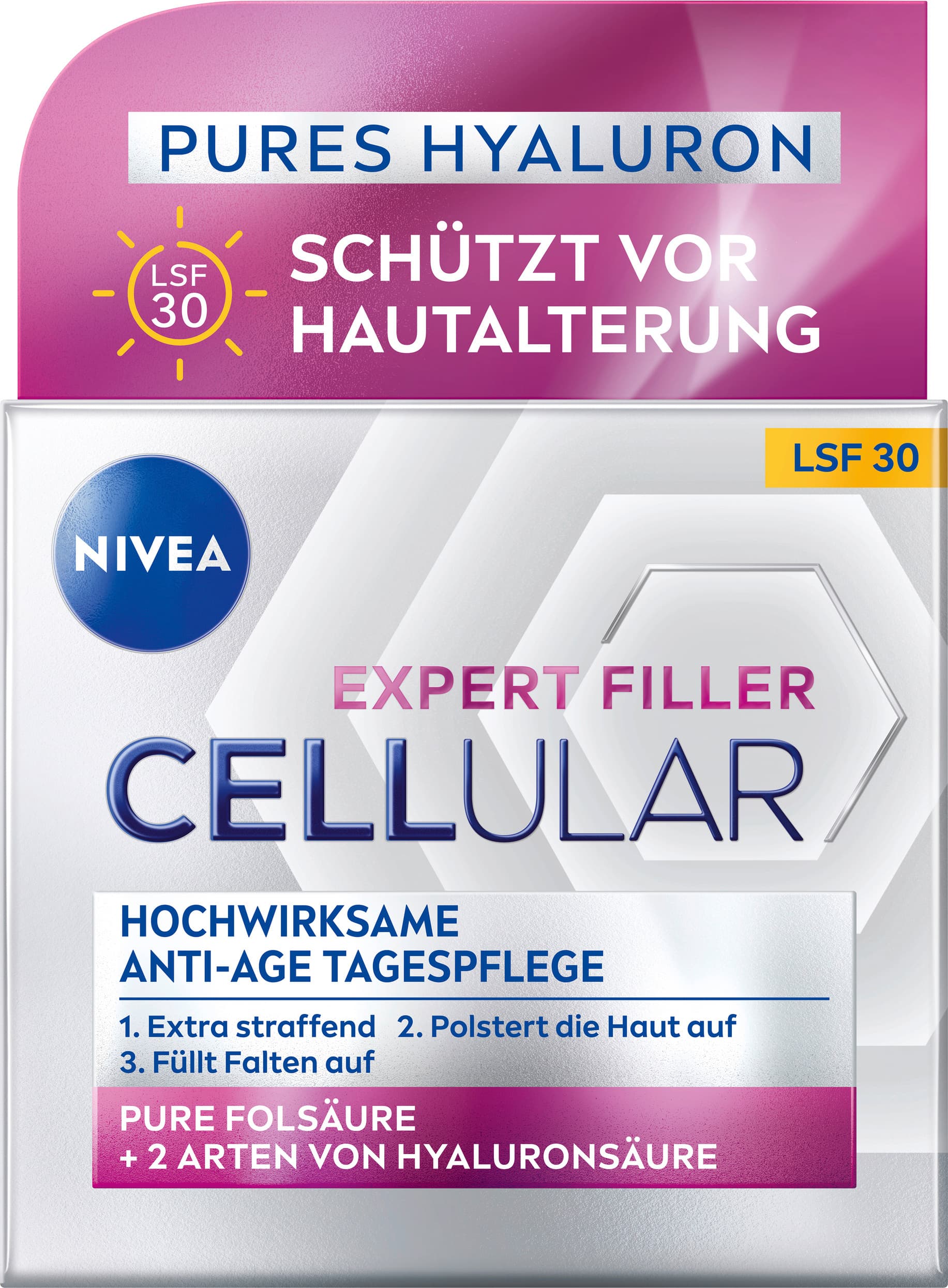 NIVEA Cellular Expert Filler Hochwirksame Anti-Age Tagespflege LSF30