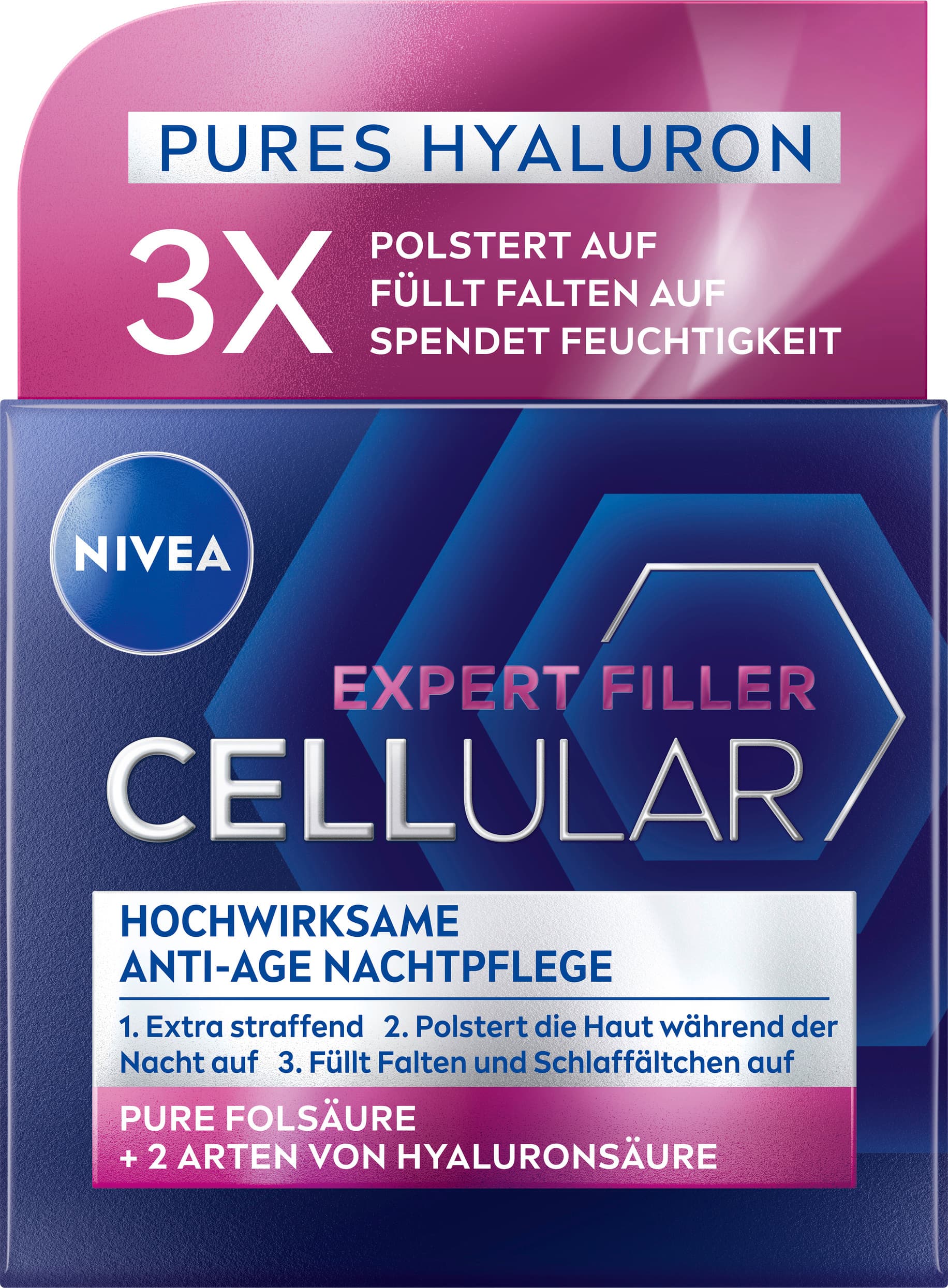 NIVEA Cellular Expert Filler Hochwirksame Anti-Age Nachtpflege